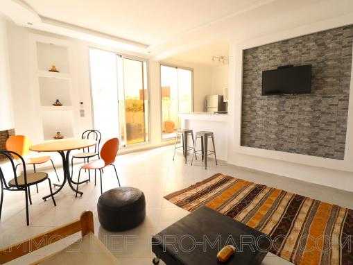 Appartement meublé avec double terrasse attenante