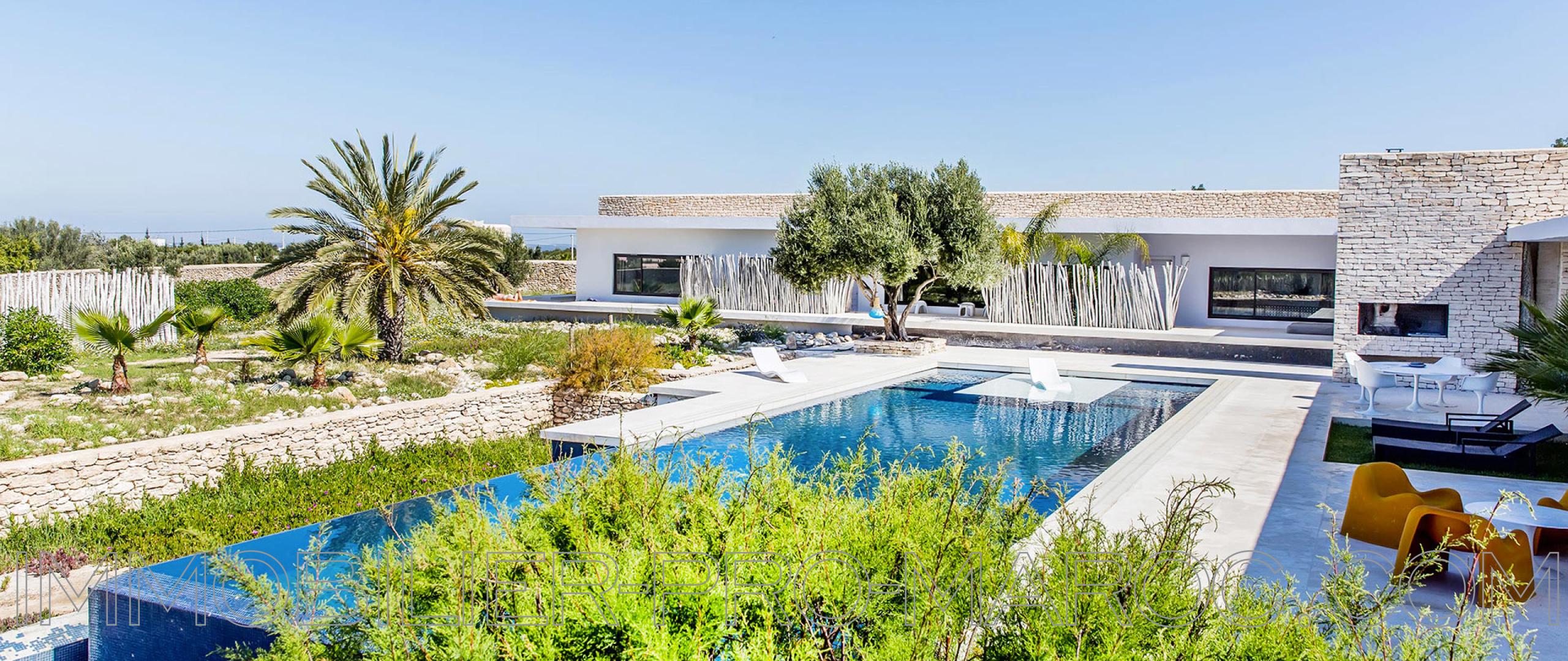 Maison d'architecte, avec piscine, à 14 Kms d'Essaouira