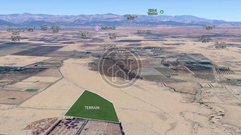 Terrain constructible route de Ouarzazate
