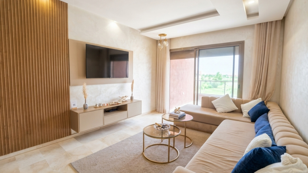 Appartement 3 chambres au golf Vue Atlas 