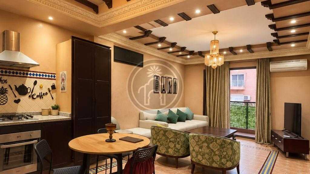 Appartement de charme de 60 m² avec balcon au cœur de Guéliz – Marrakech